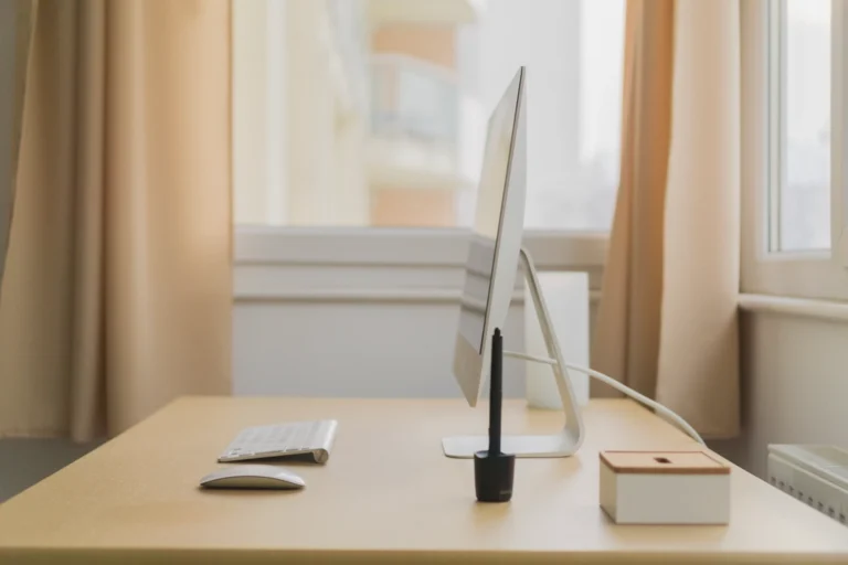A home office workspace